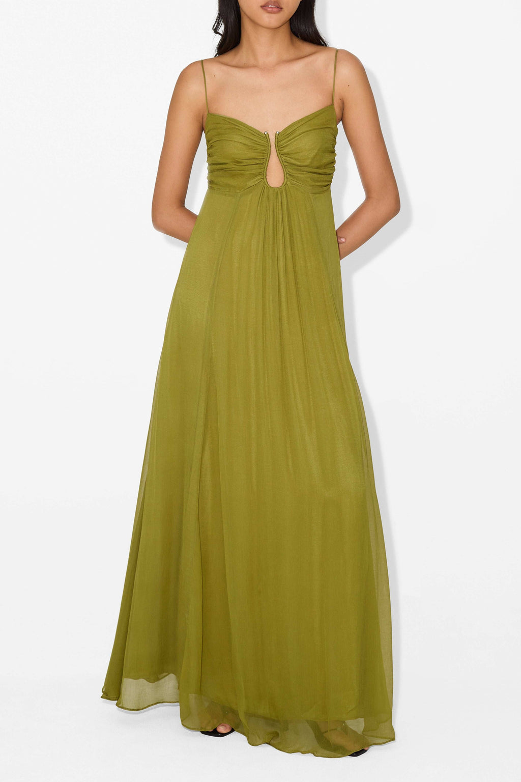 Dames Elegante Maxi Jurk Met Verfijnde Pasvorm