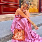 Dames Elegante Maxi Zomerjurk Met A-lijn
