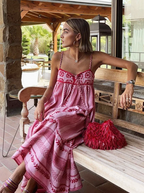Dames Elegante Maxi Zomerjurk Met A-lijn