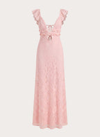 Giulia Lace Maxi Dress - Pink