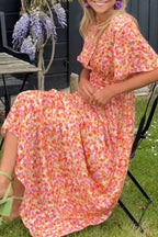 Dames Elegante Bruiloft Gast Maxi Jurk Met V-Hals