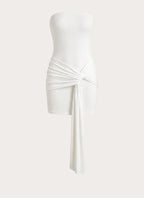 Jiliana Strapless Mini Dress - White