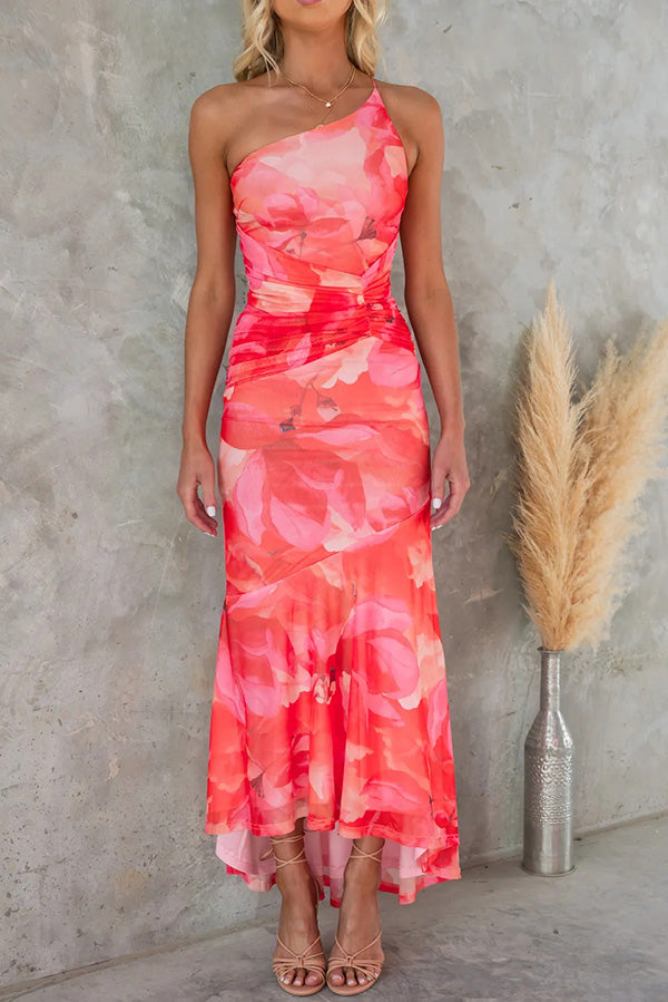 Dames Elegante Zomer Maxi Jurk Met Geplooide Rok