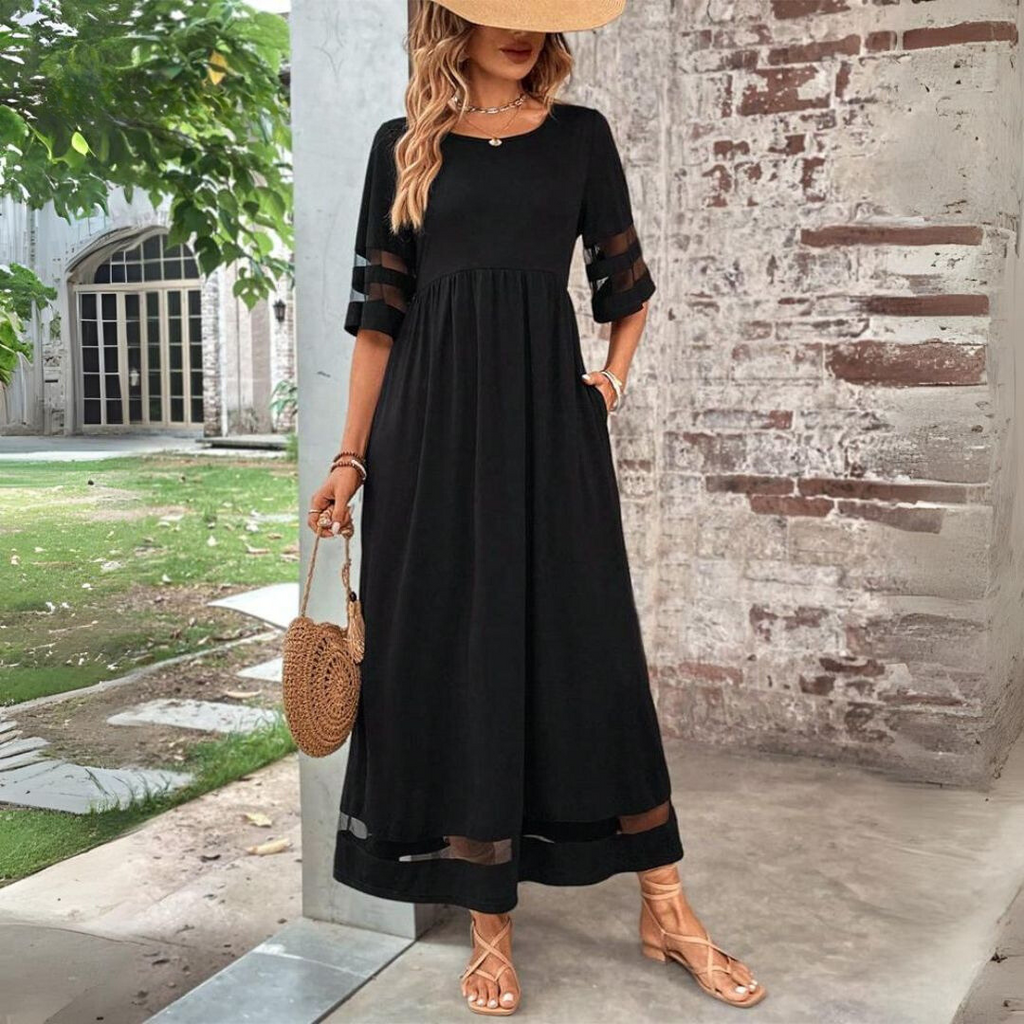 Dames Stijlvolle Casual Maxi Jurk