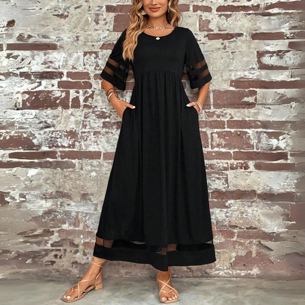 Dames Stijlvolle Casual Maxi Jurk