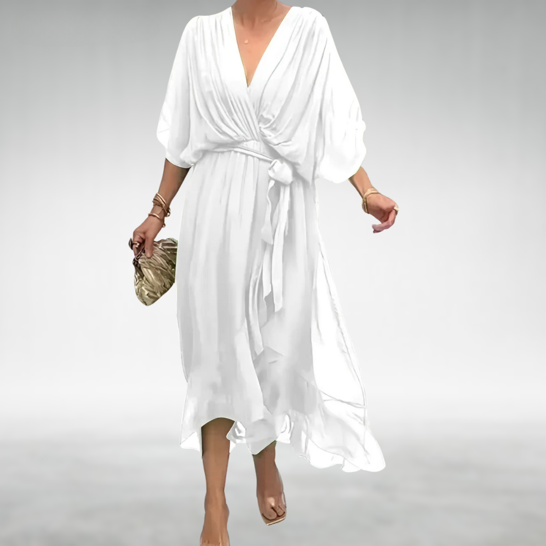 Dames Elegante Chiffon Maxi Jurk
